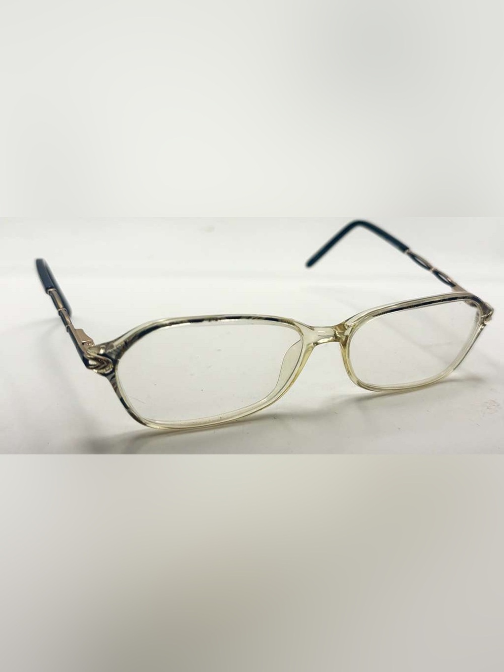 Clearvision Jacqueline Black Translucent Oval Sunglasses Frames Only